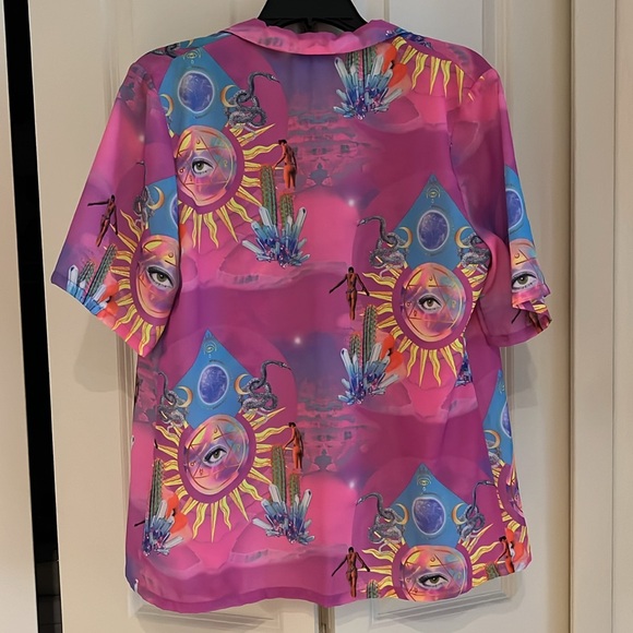 Elsie & Fred Higher Priestess Celestial Print set (Button Up and Biker Short) - Picture 2 of 5